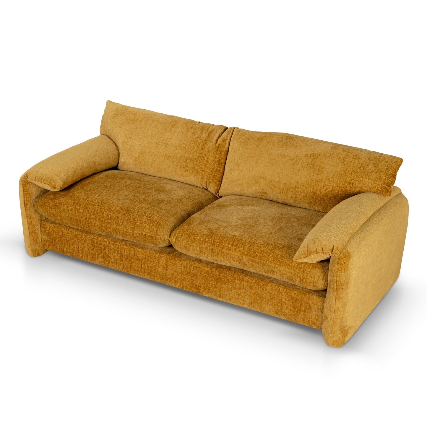 The Ted - 3 Seater Fabric Sofa in Ochre