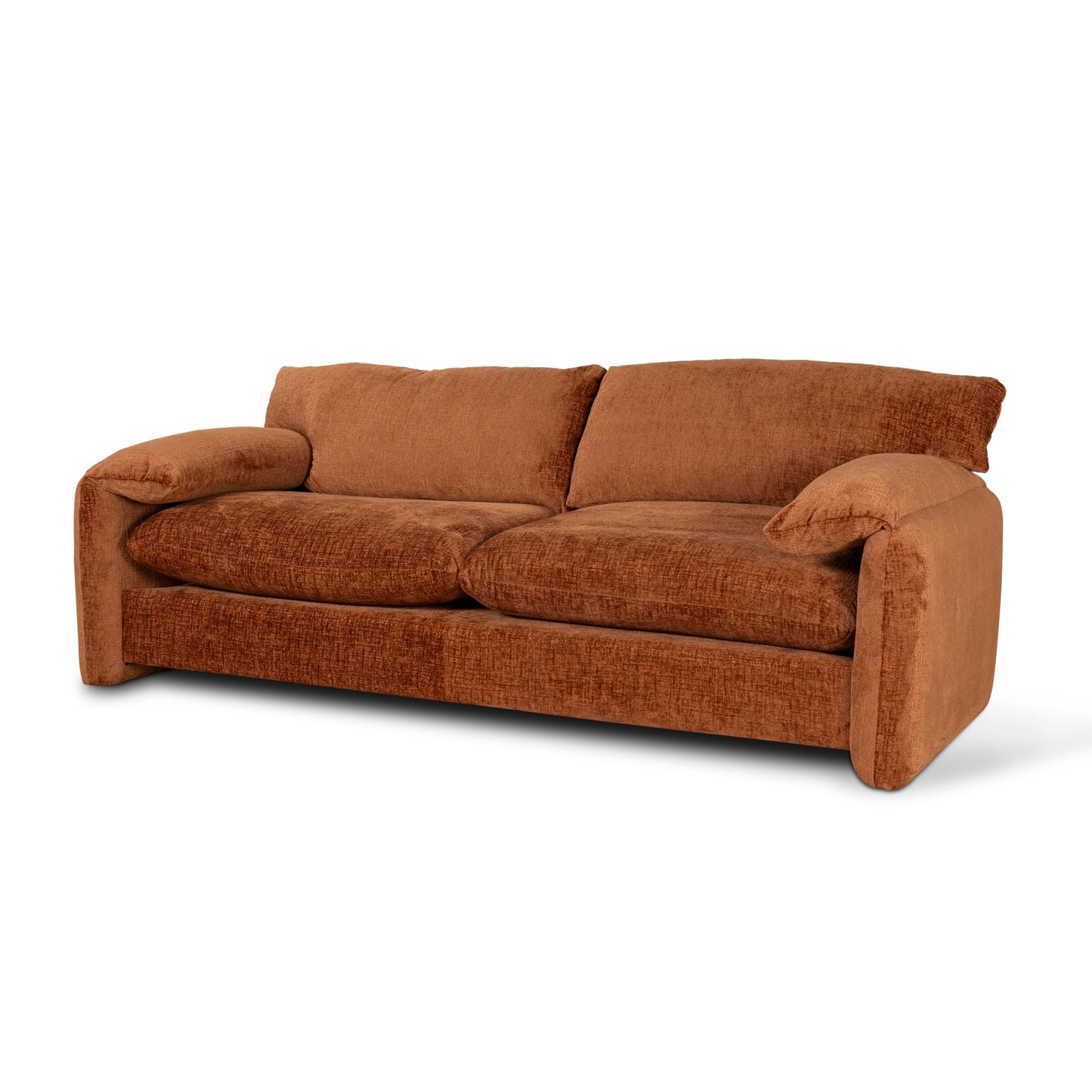 The Ted - 3 Seater Fabric Sofa in Pumpkin