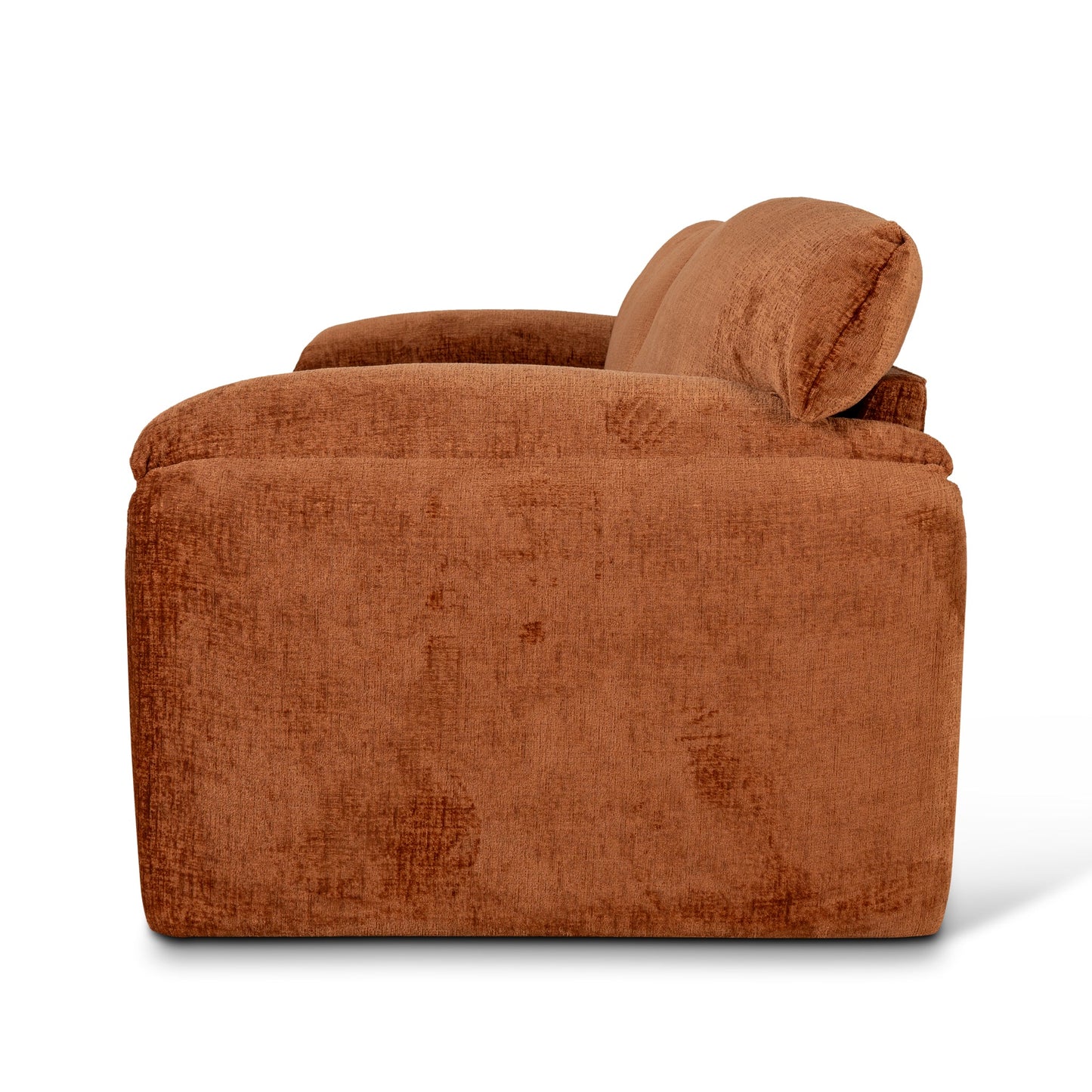 The Ted - 3 Seater Fabric Sofa in Pumpkin