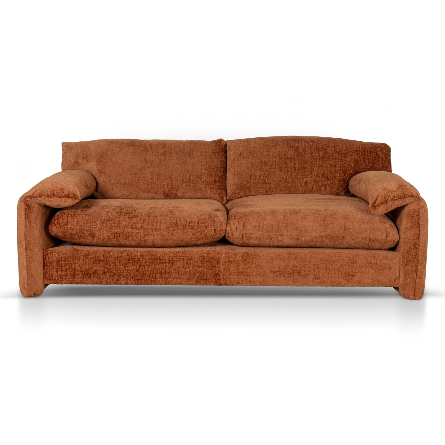The Ted - 3 Seater Fabric Sofa in Pumpkin