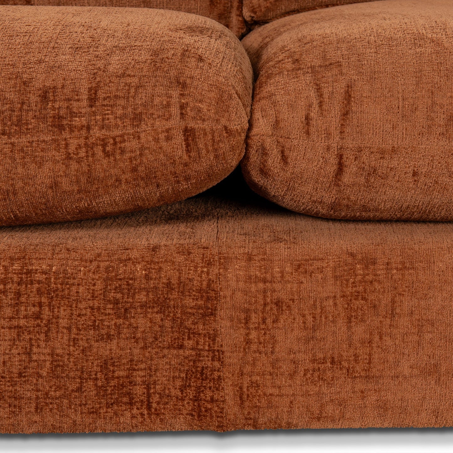 The Ted - 3 Seater Fabric Sofa in Pumpkin
