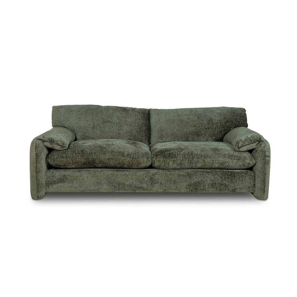 The Ted - 3 Seater Fabric Sofa in Turtle Green