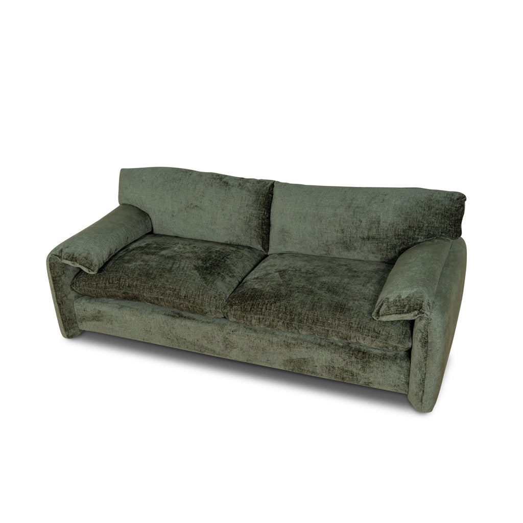 The Ted - 3 Seater Fabric Sofa in Turtle Green