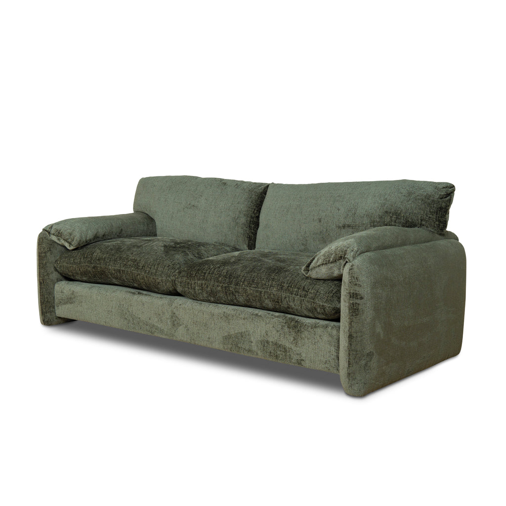 The Ted - 3 Seater Fabric Sofa in Turtle Green