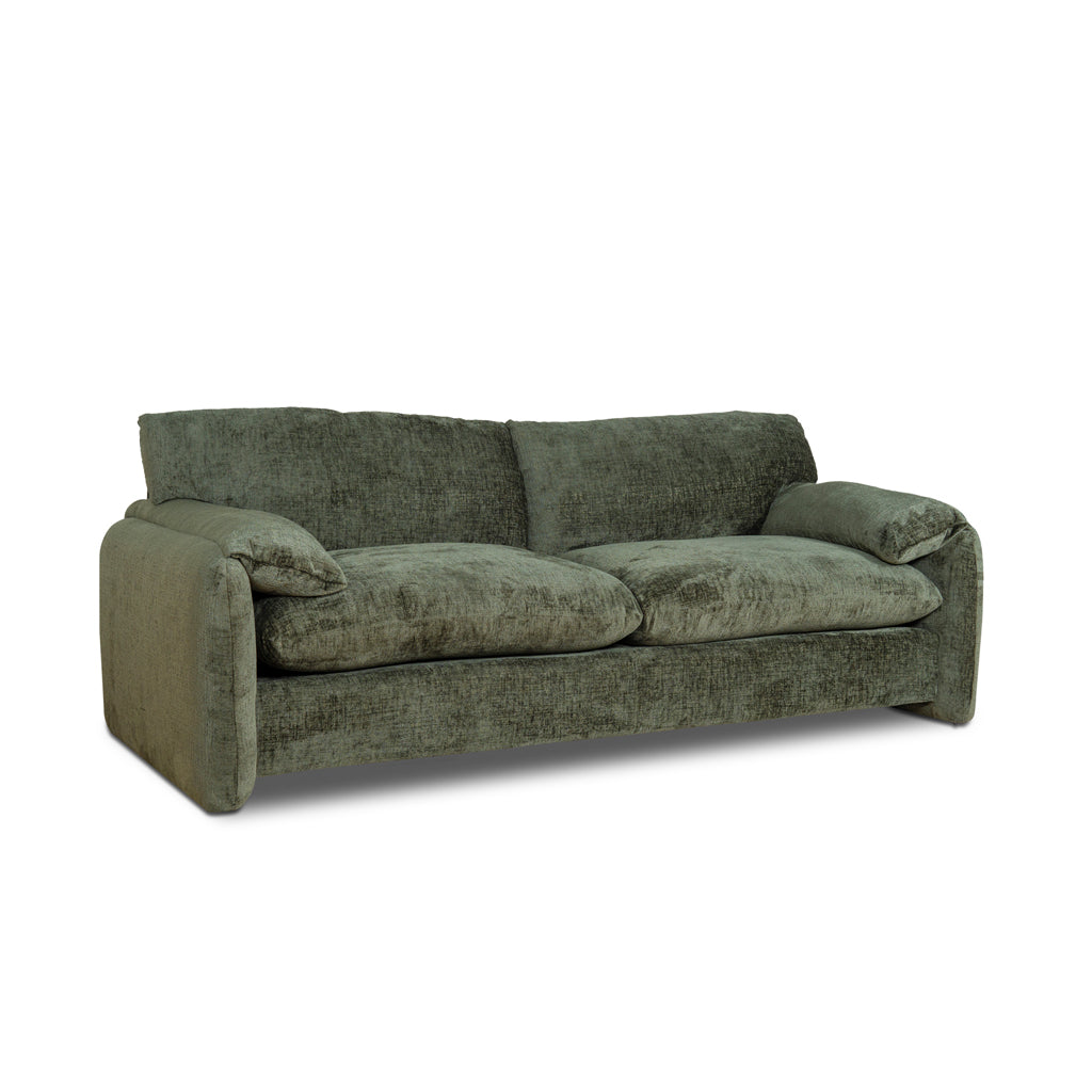 The Ted - 3 Seater Fabric Sofa in Turtle Green