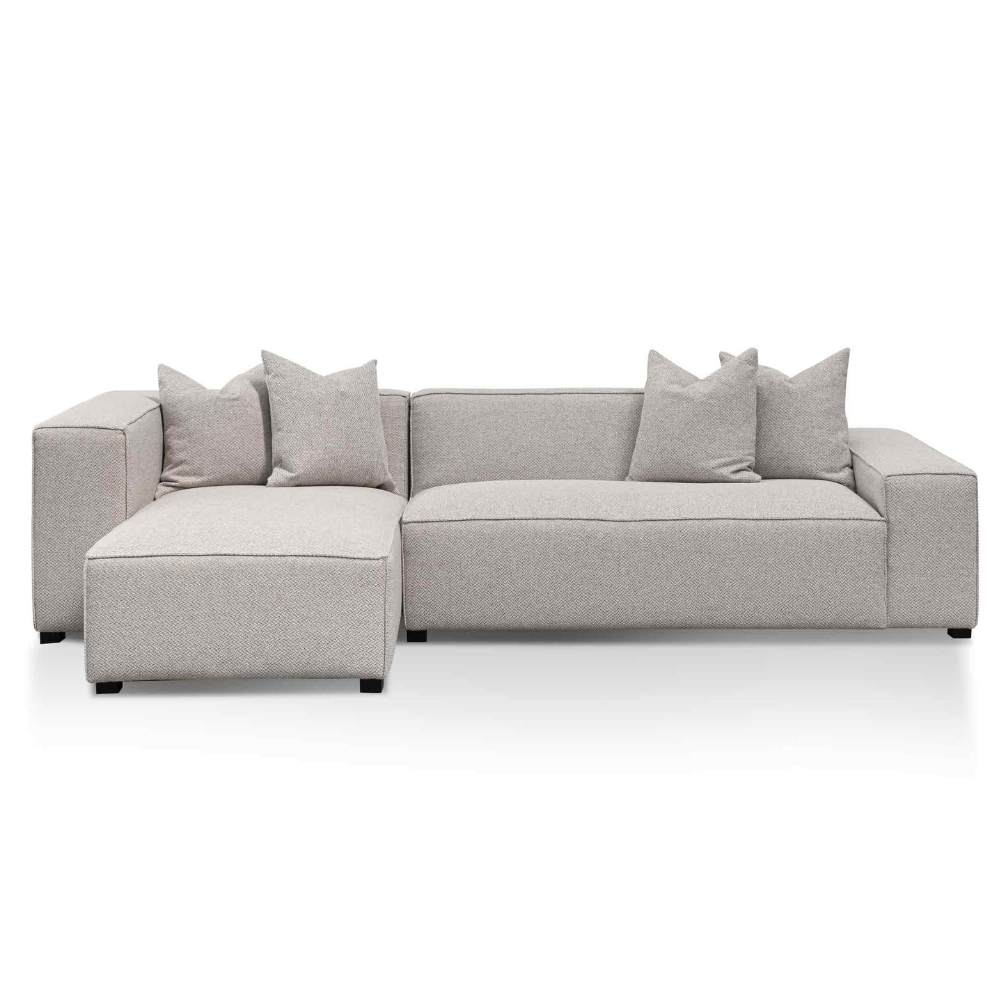 Jane - 3 Seater Left Chaise Sofa - Sterling Sand