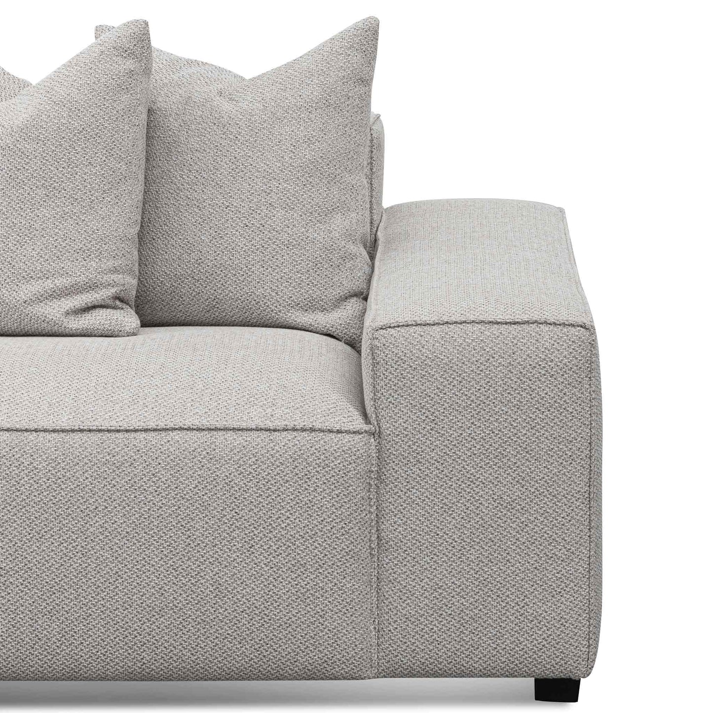 Jane - 3 Seater Left Chaise Sofa - Sterling Sand