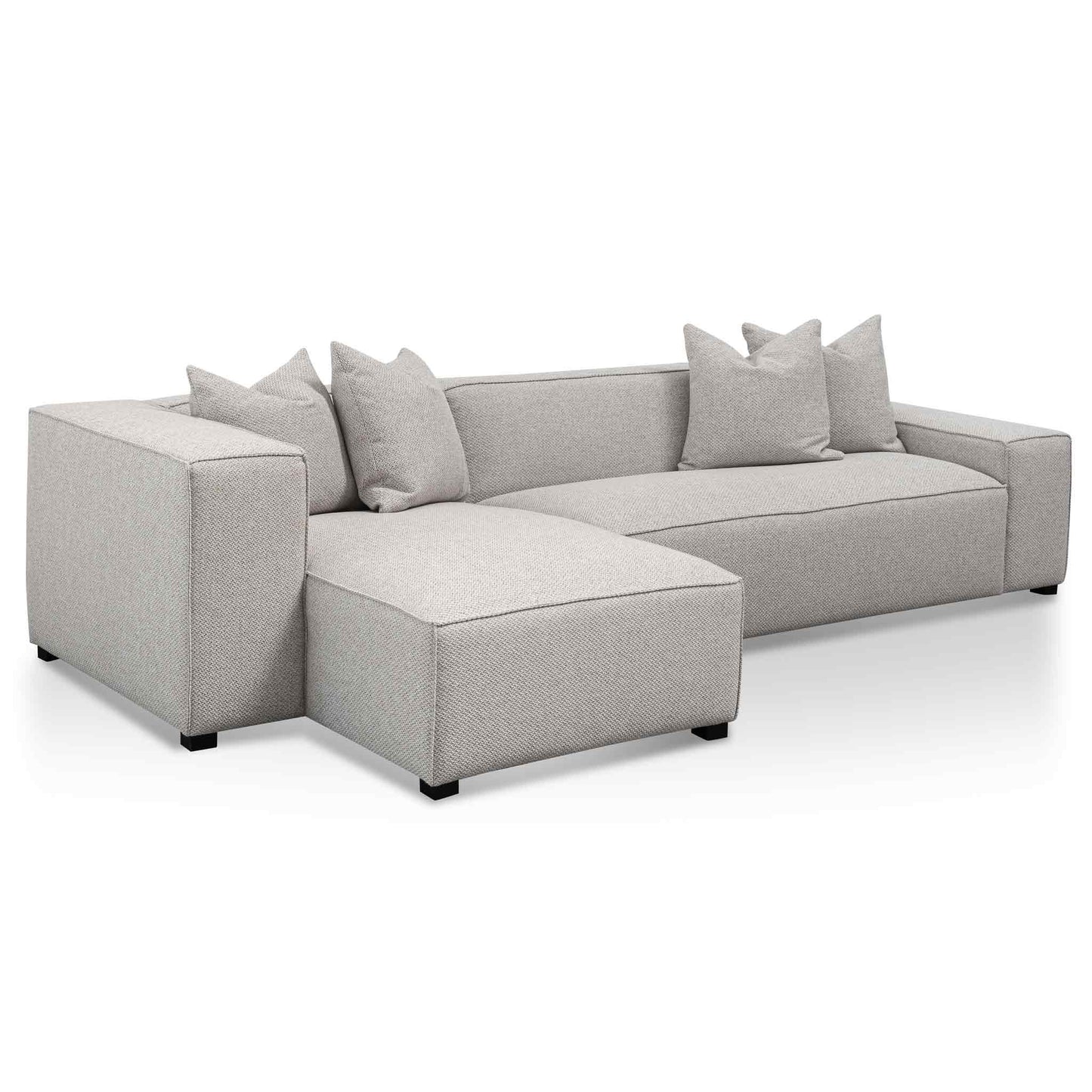 Jane - 3 Seater Left Chaise Sofa - Sterling Sand