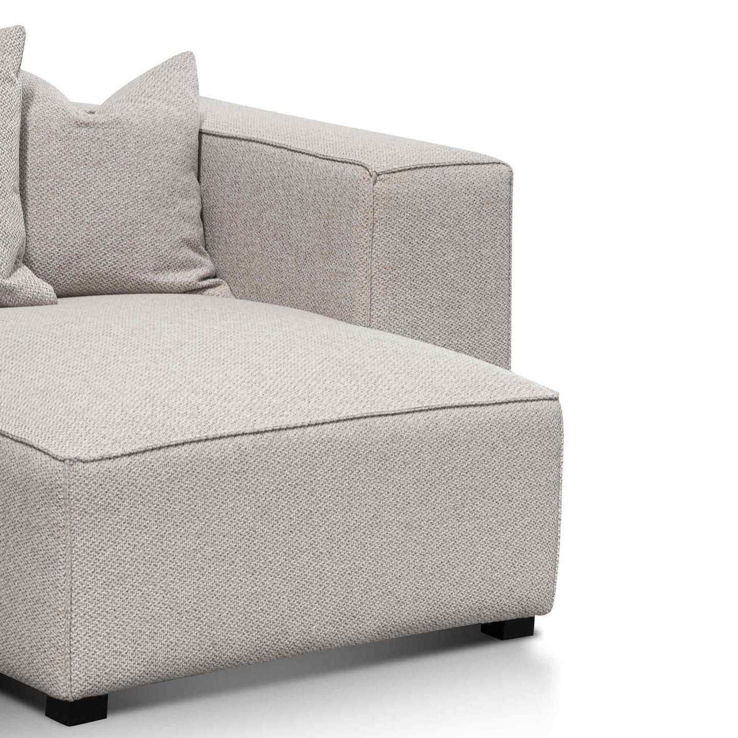Jane - 3 Seater Right Chaise Sofa - Sterling Sand