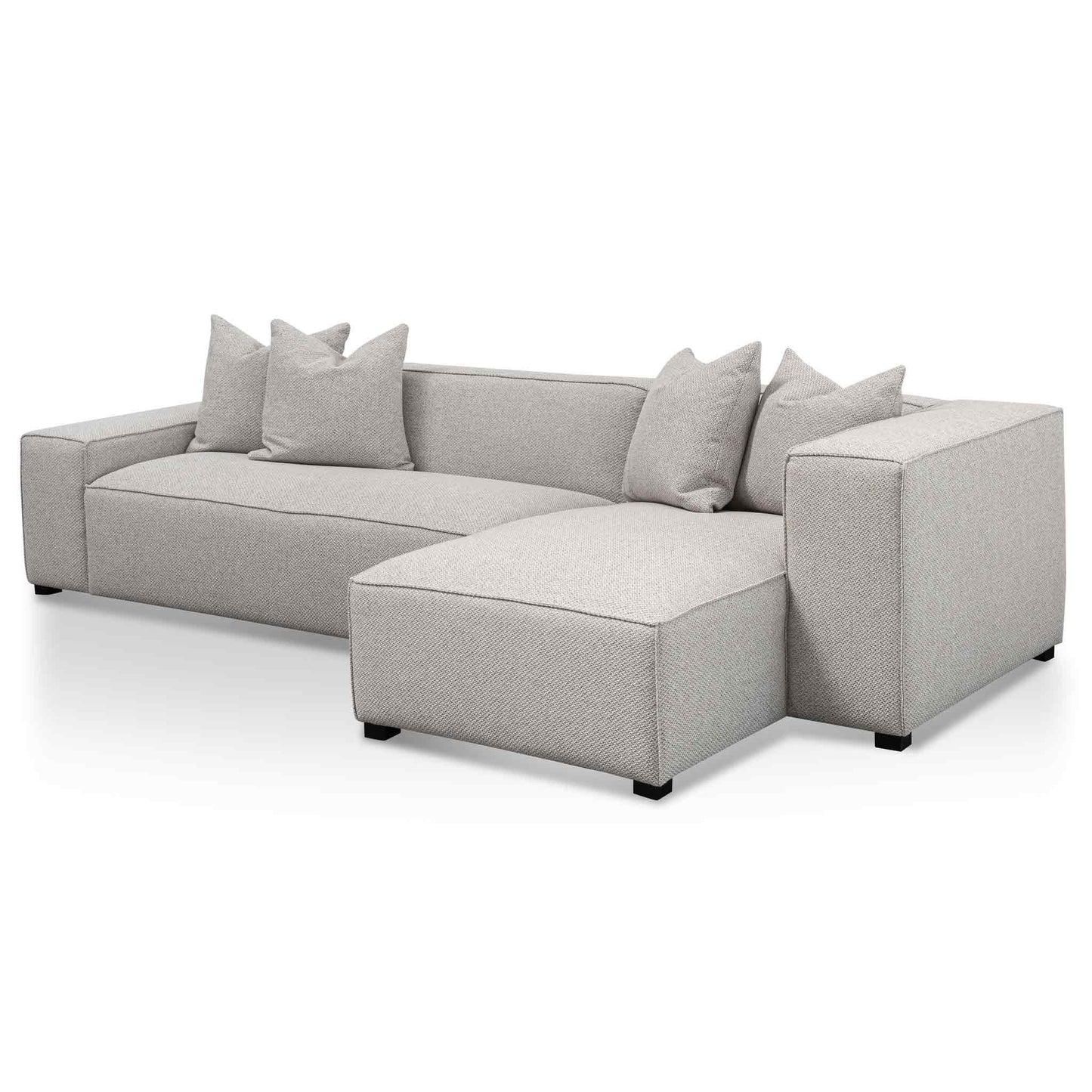 Jane - 3 Seater Right Chaise Sofa - Sterling Sand