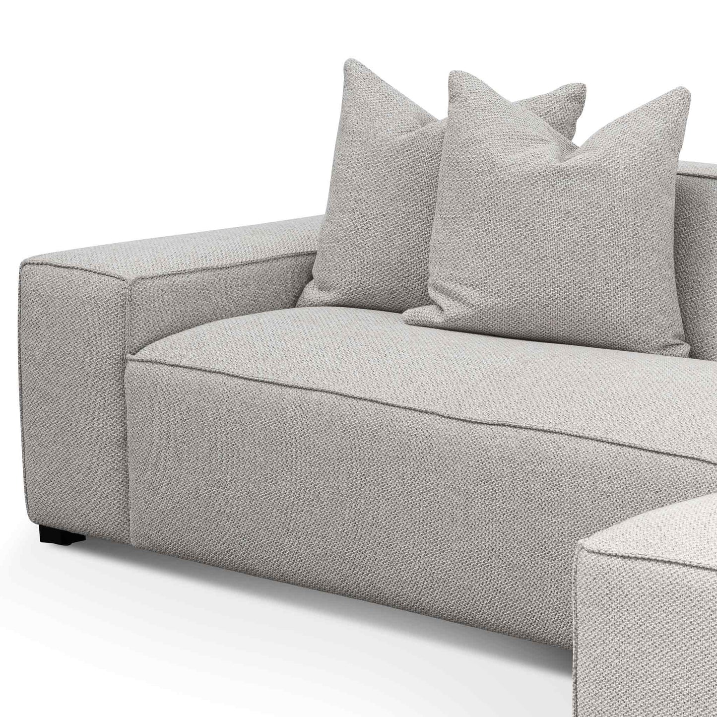 Jane - 3 Seater Right Chaise Sofa - Sterling Sand