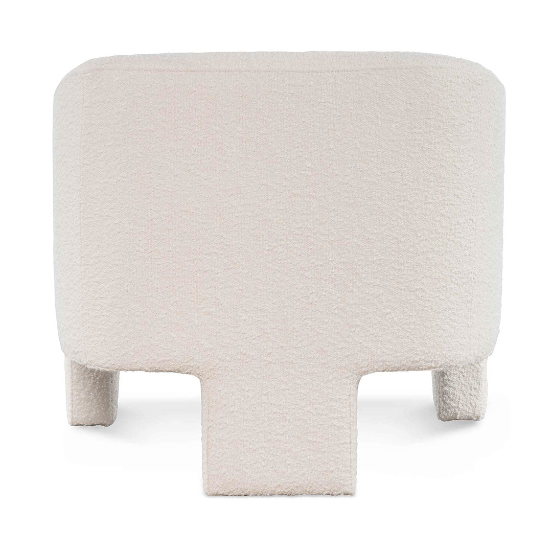 Nexus Fabric Armchair - Ivory White Boucle