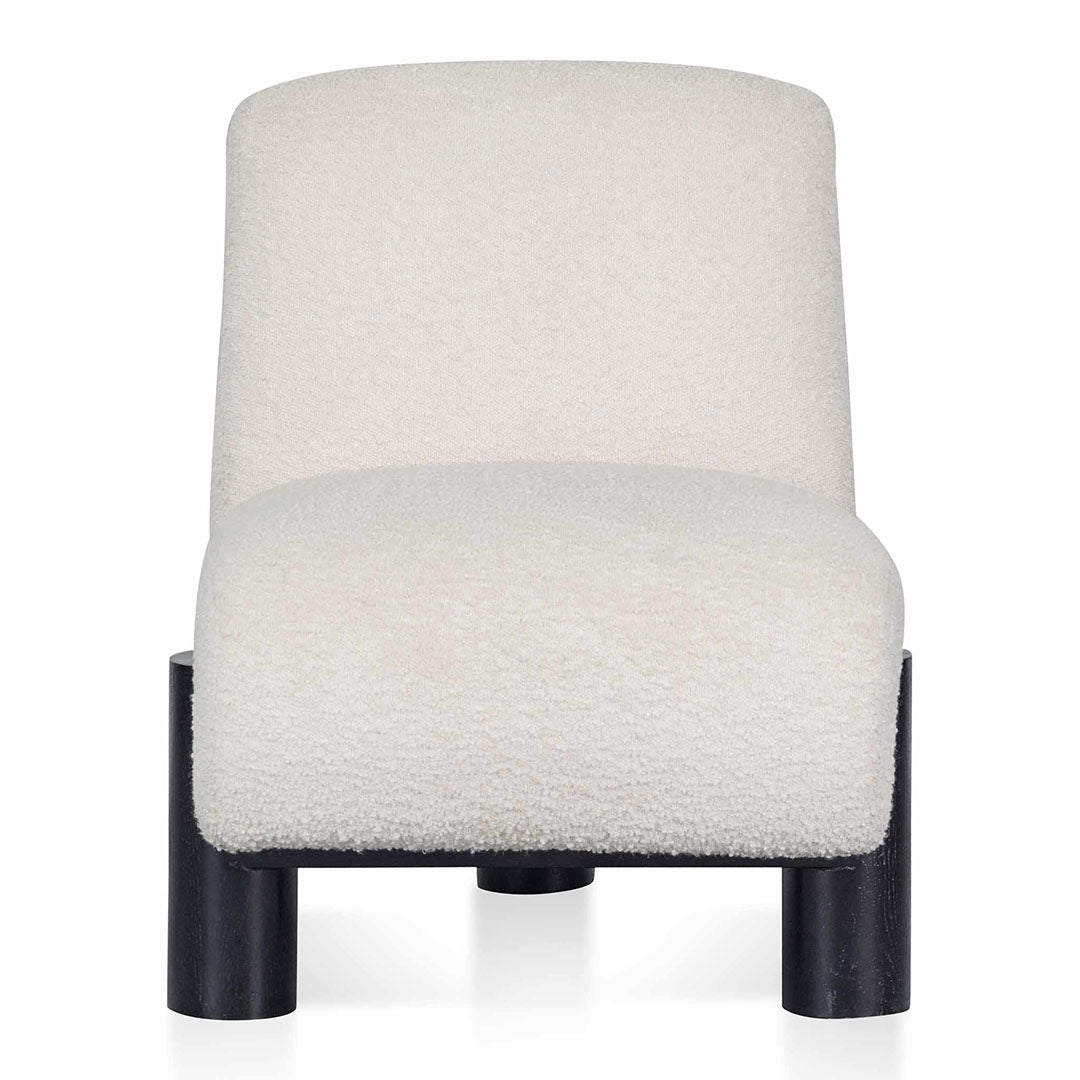 The Emily Lounge Chair - Ivory White Boucle