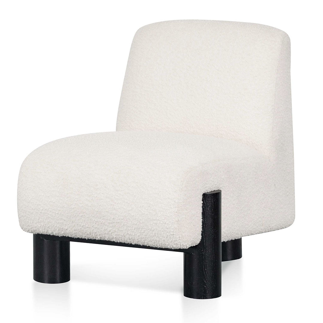 The Emily Lounge Chair - Ivory White Boucle