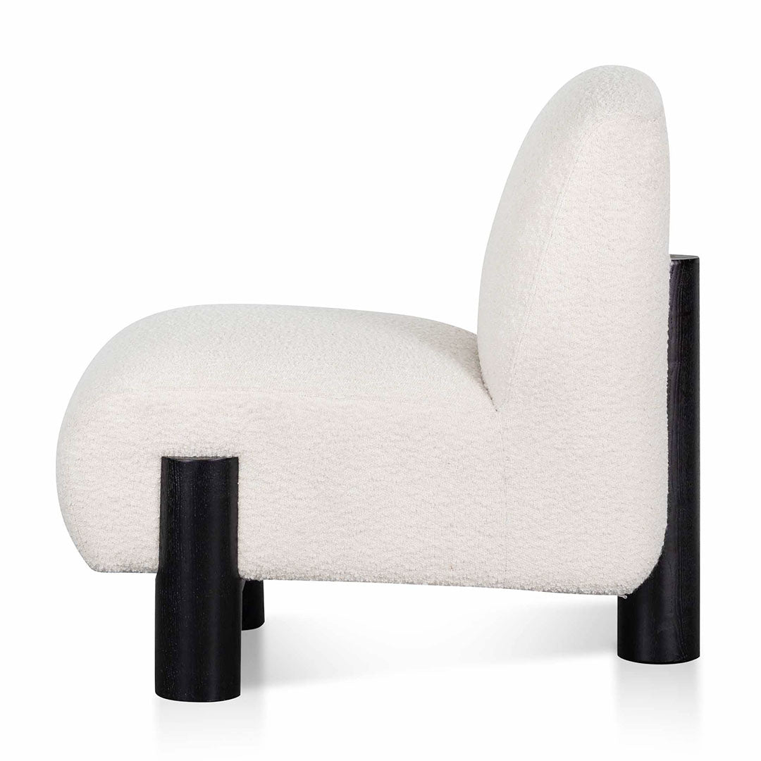 The Emily Lounge Chair - Ivory White Boucle