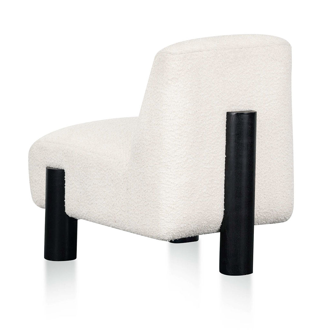 The Emily Lounge Chair - Ivory White Boucle