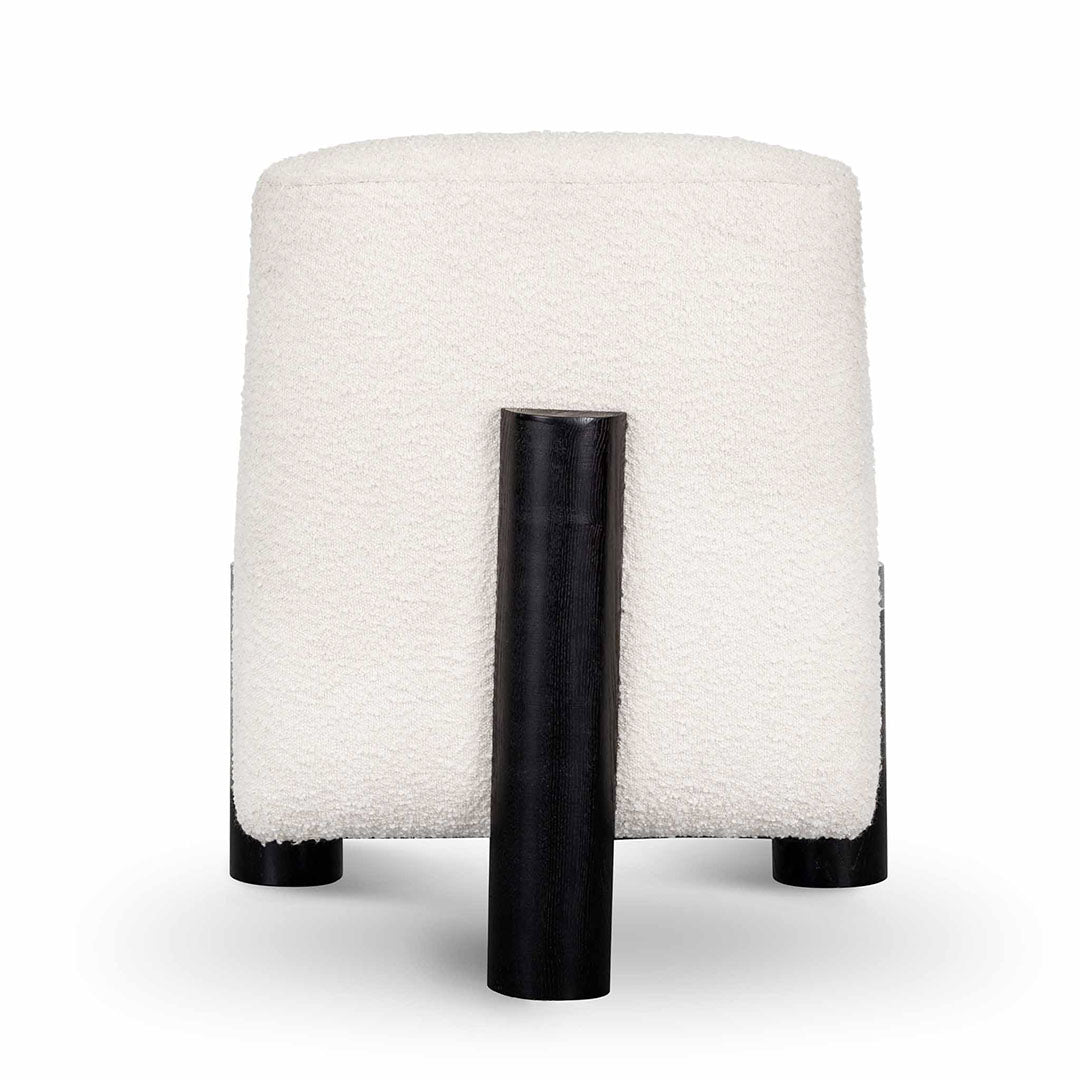The Emily Lounge Chair - Ivory White Boucle