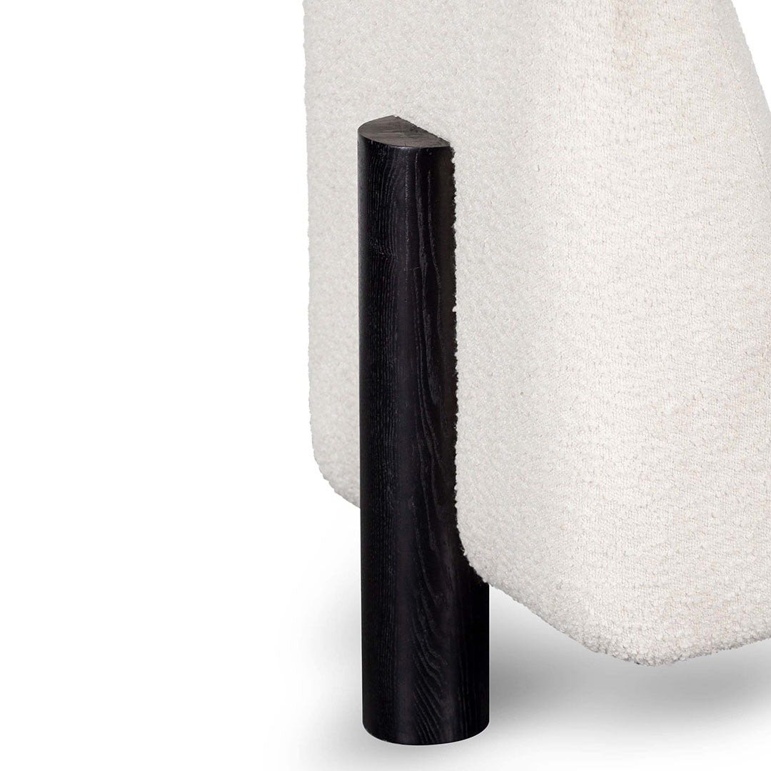 The Emily Lounge Chair - Ivory White Boucle