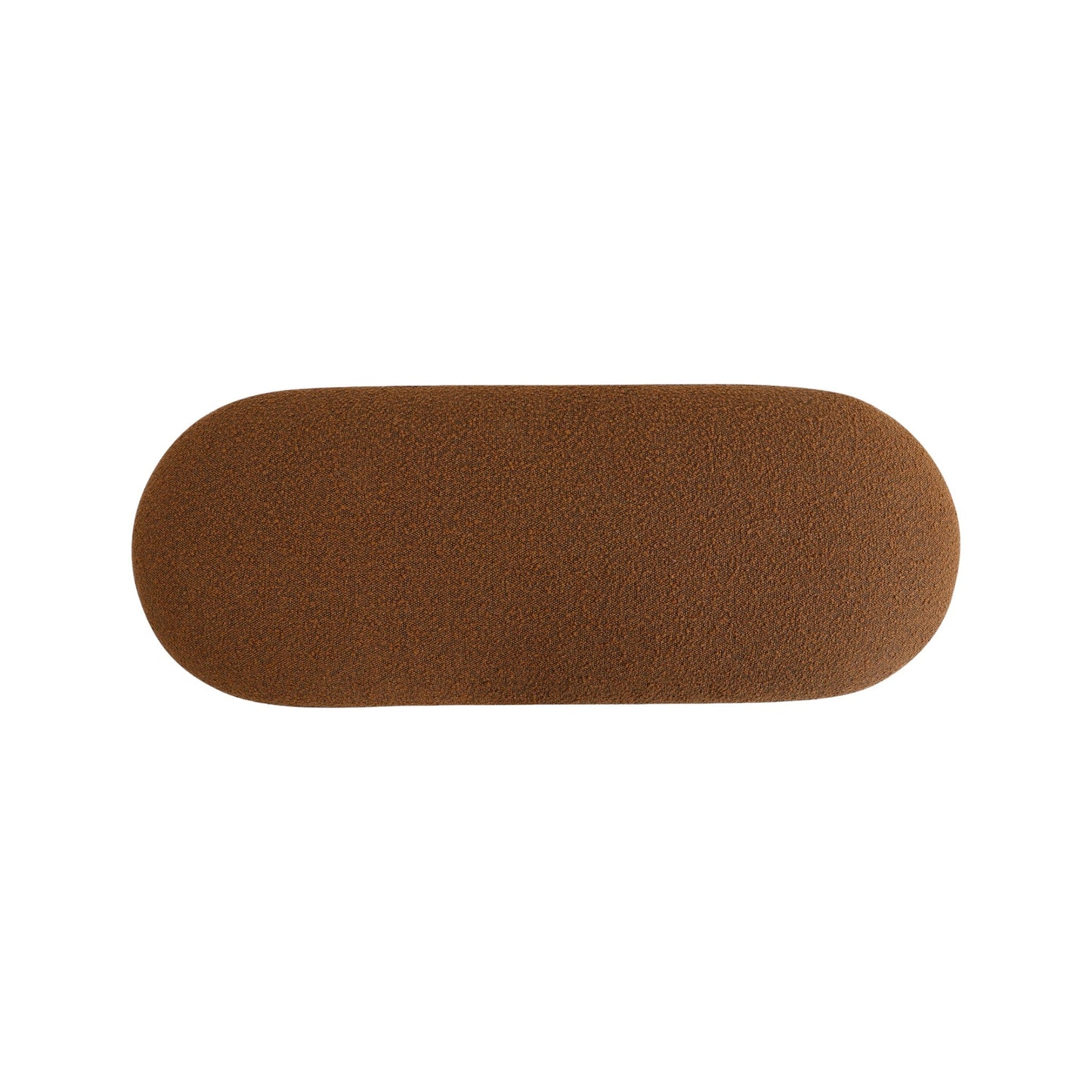 Sasha 1.2m Long Ottoman Bench - Brown Boucle