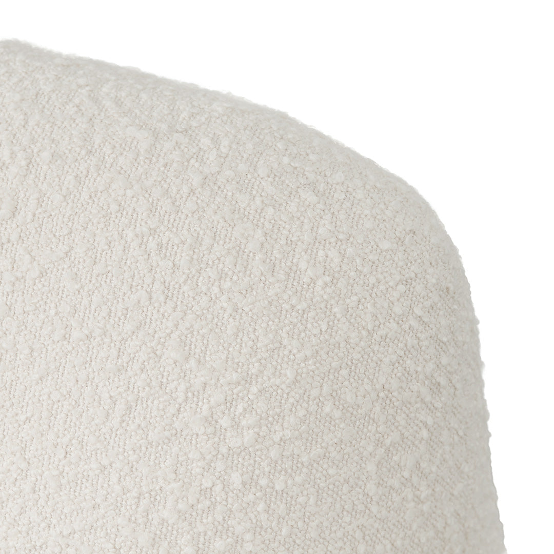 The Waverly Armchair - Ivory White Bouclé