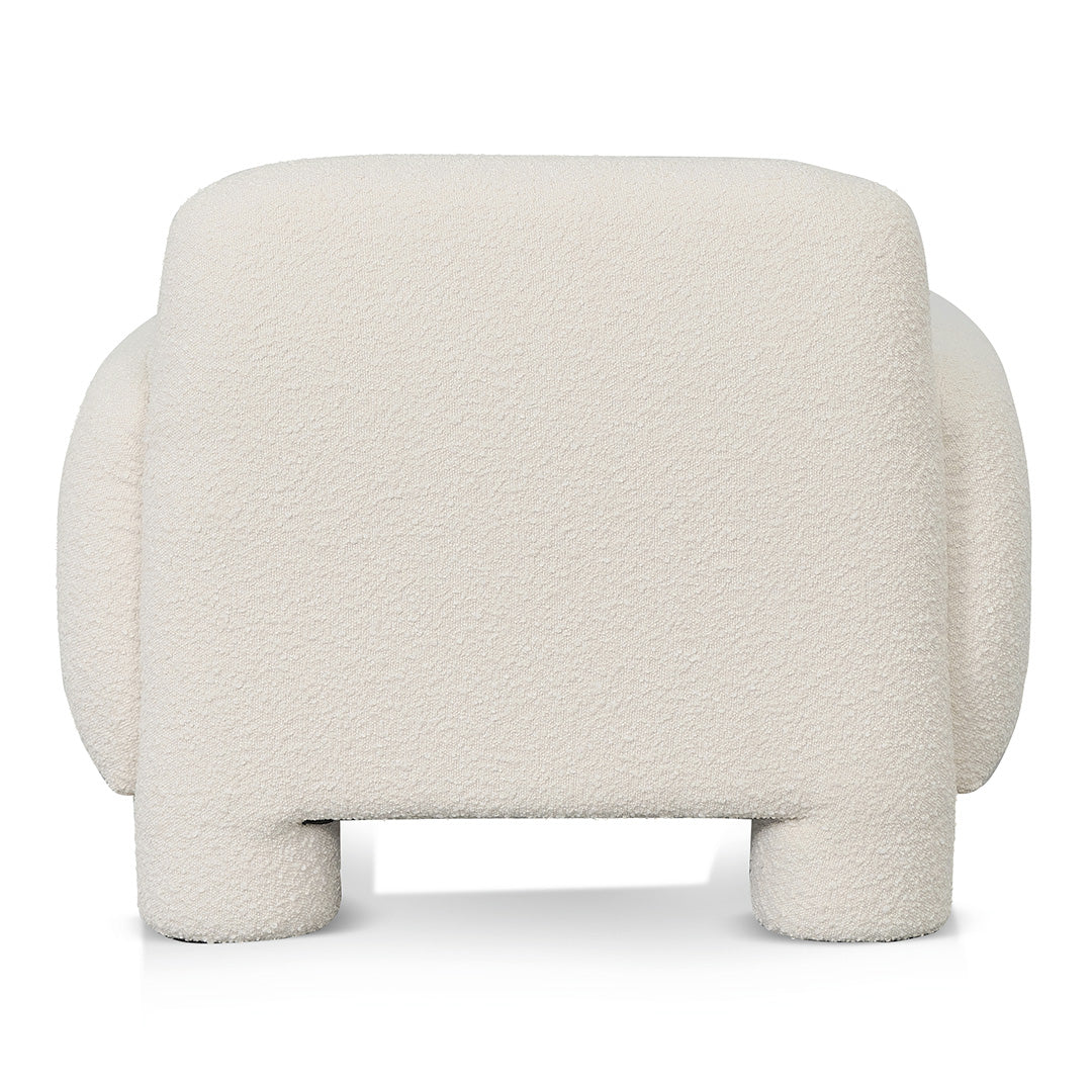 The Waverly Armchair - Ivory White Bouclé
