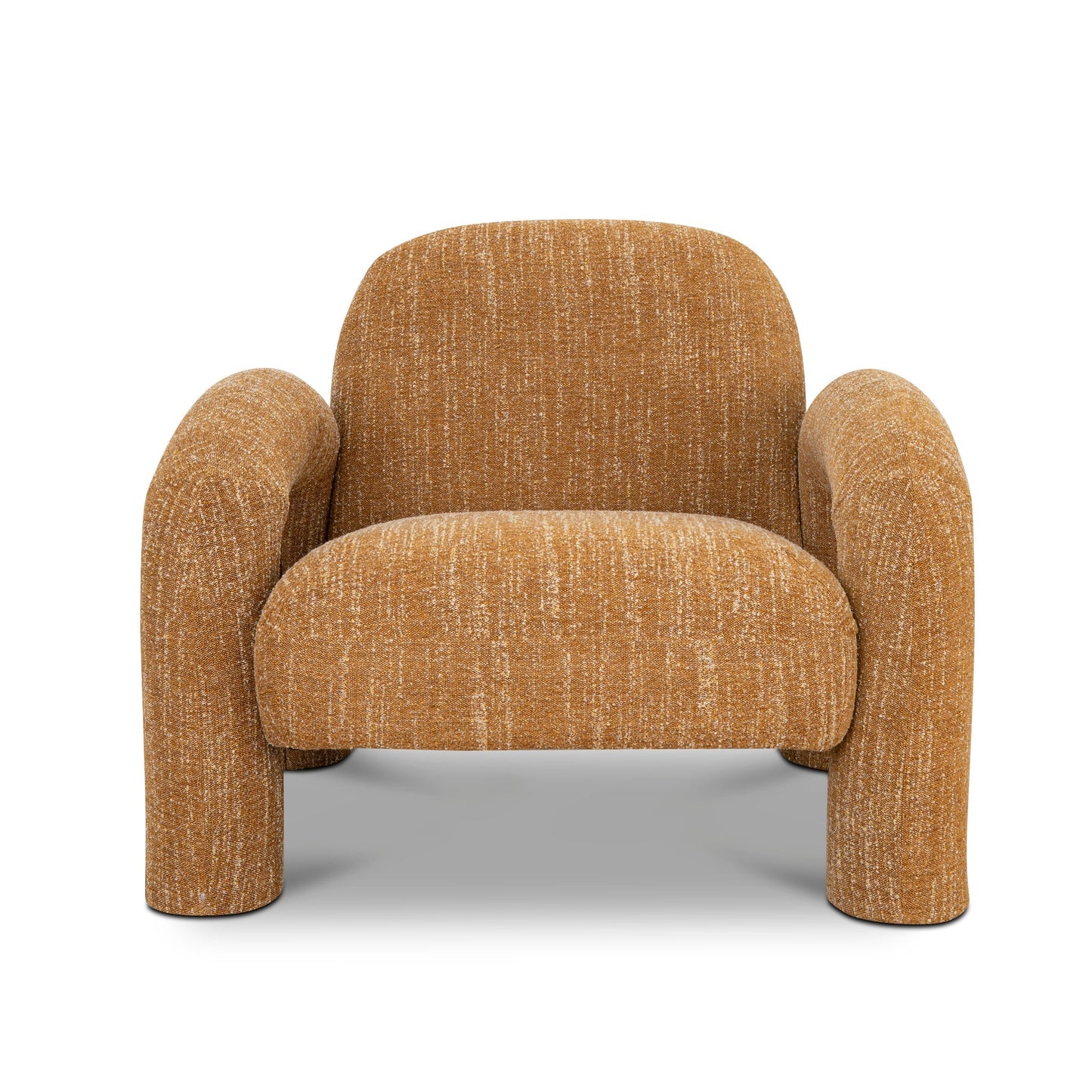 The Kensington Fabric Armchair - Ginger Brown