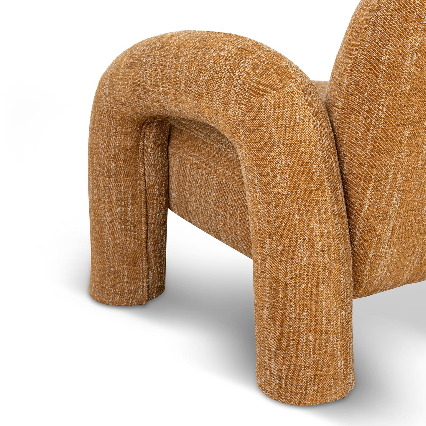 The Kensington Fabric Armchair - Ginger Brown