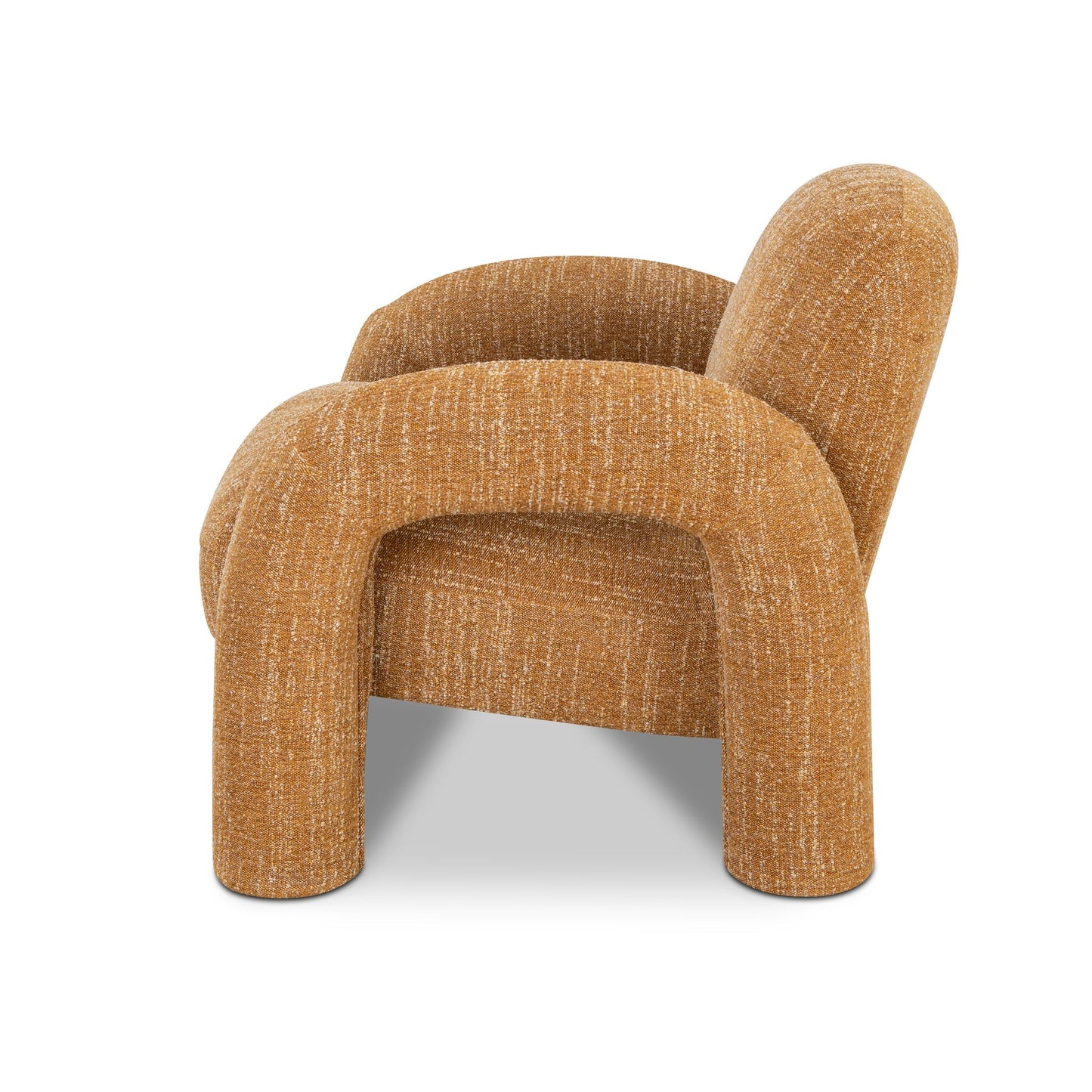 The Kensington Fabric Armchair - Ginger Brown