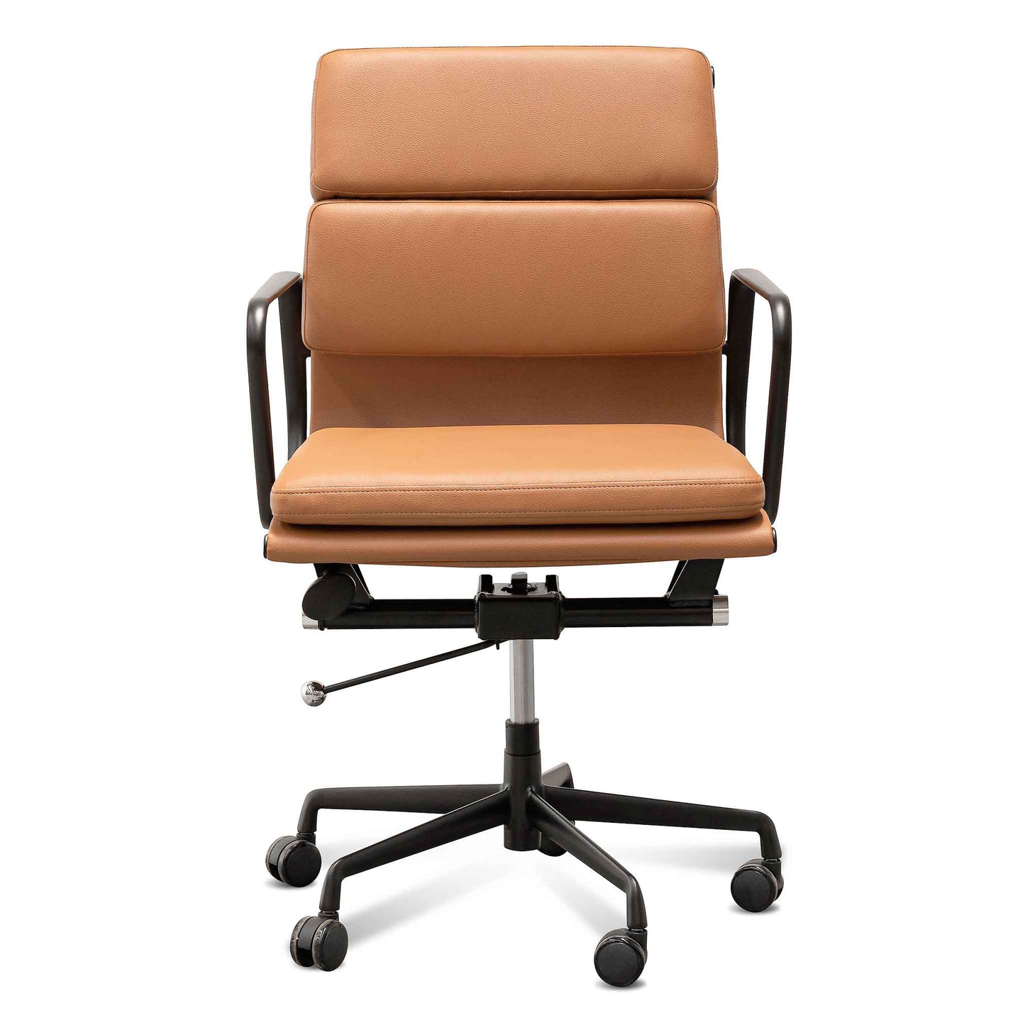 Echo Office Chair - Saddle Tan in Black Frame