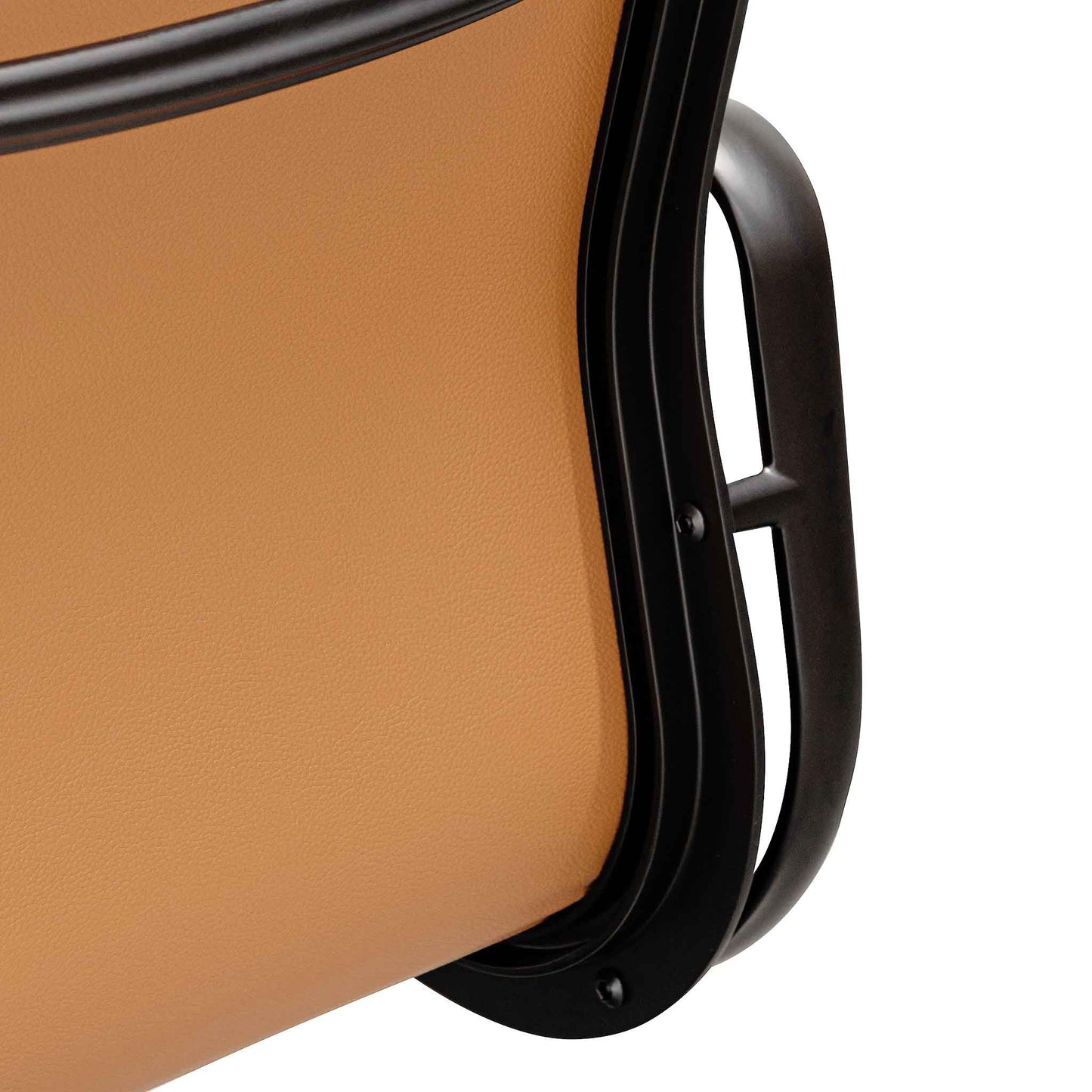 Echo Office Chair - Saddle Tan in Black Frame