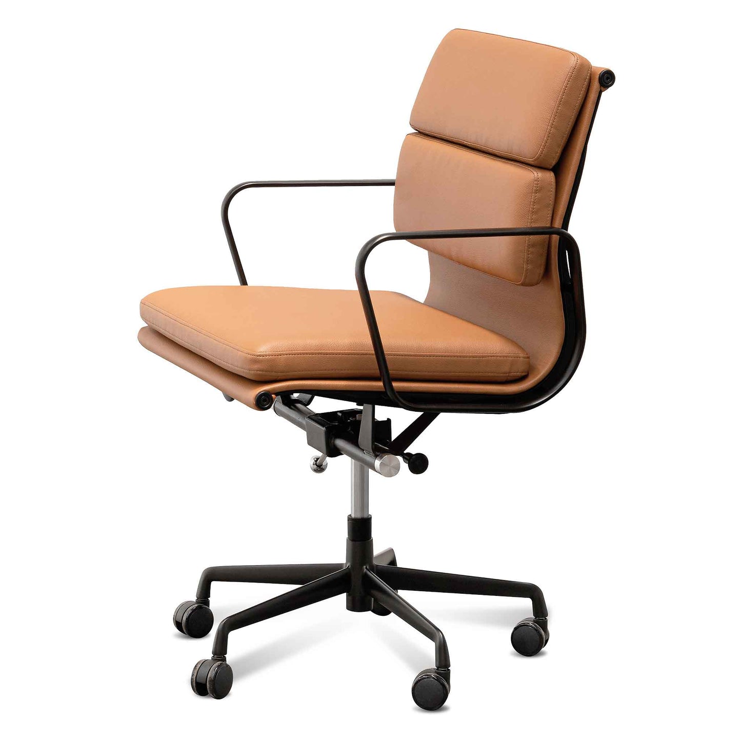 Echo Office Chair - Saddle Tan in Black Frame