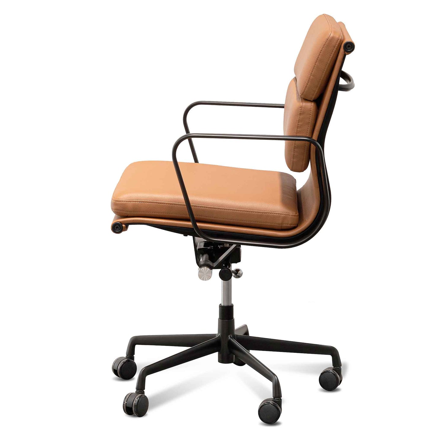 Echo Office Chair - Saddle Tan in Black Frame