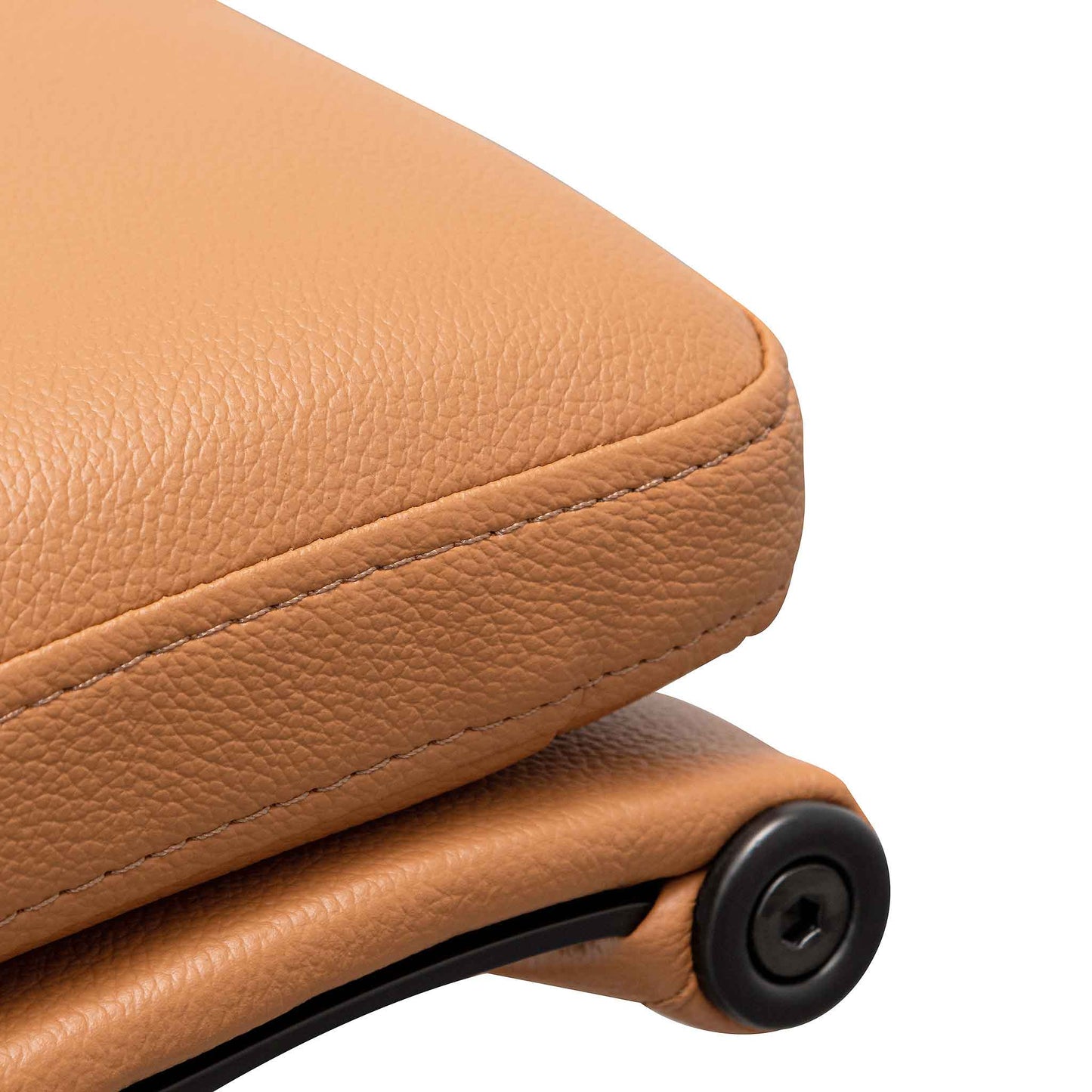 Echo Office Chair - Saddle Tan in Black Frame