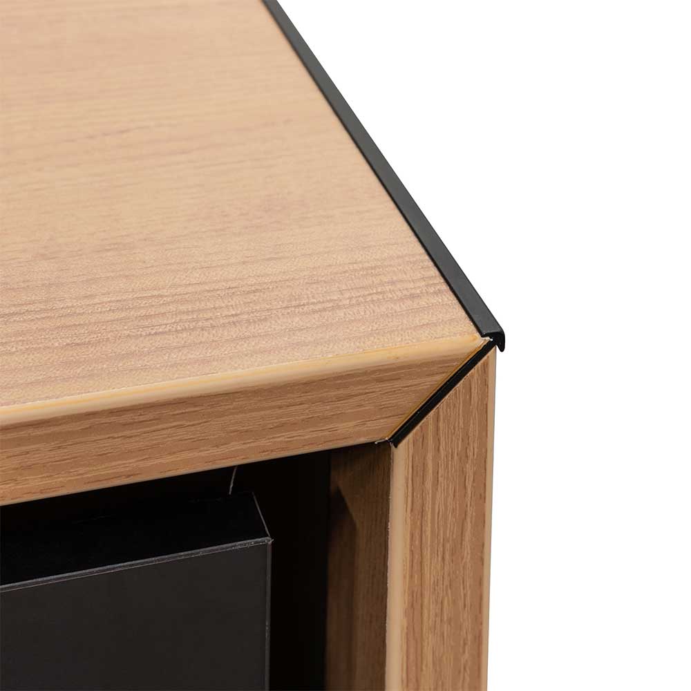 Avery L Shape Office Desk - Natural