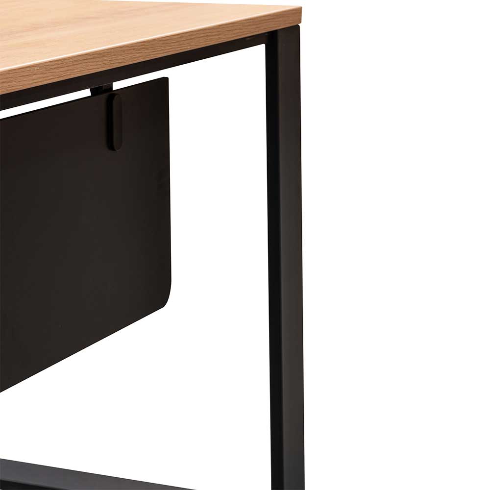 Avery L Shape Office Desk - Natural