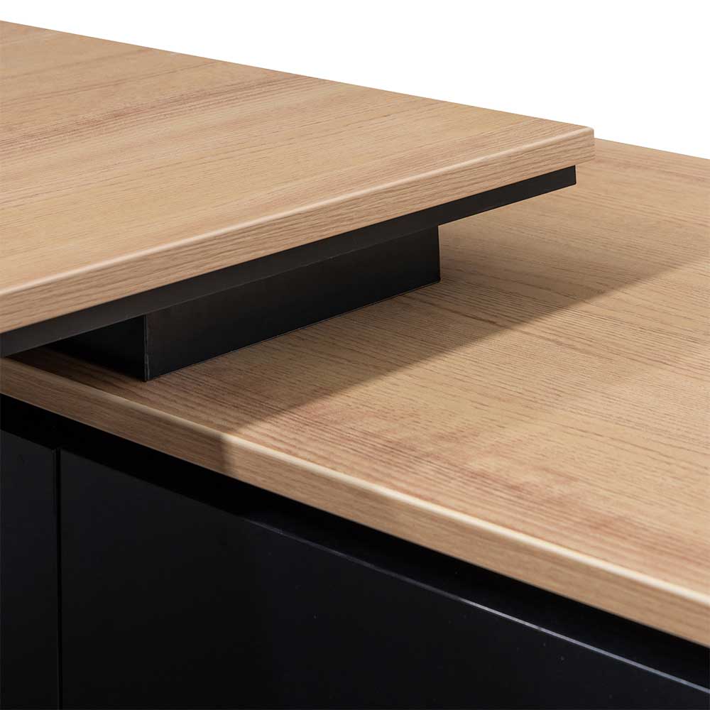 Avery L Shape Office Desk - Natural
