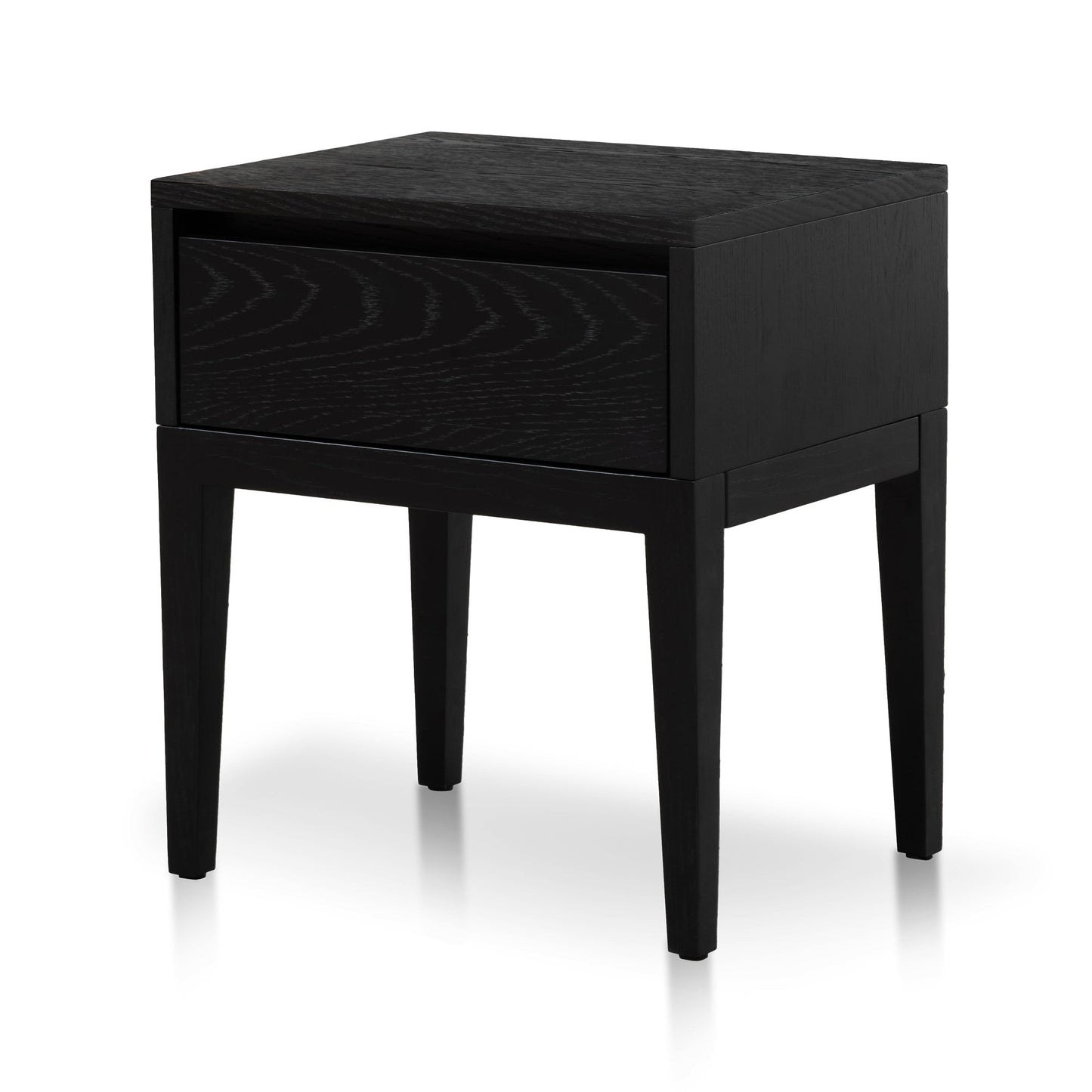 Rae Bedside Table - Black Oak