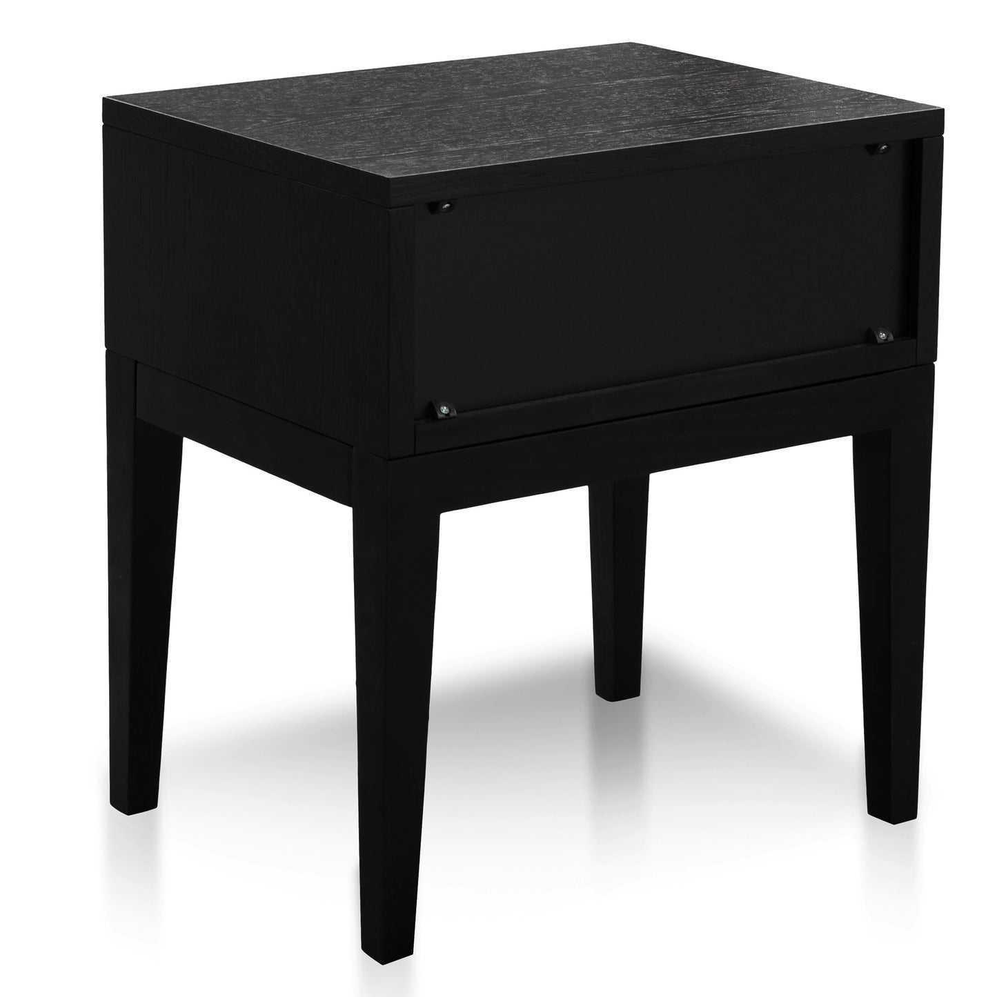Rae Bedside Table - Black Oak