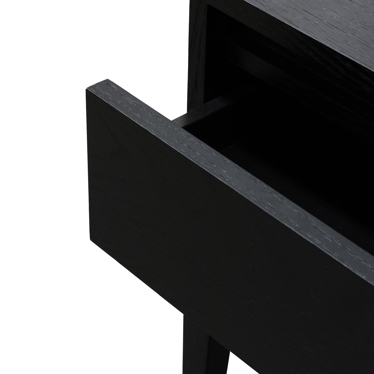 Rae Bedside Table - Black Oak