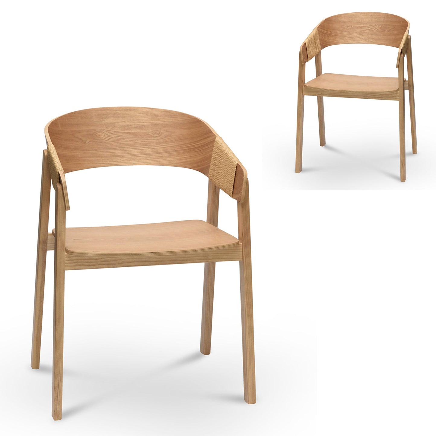 The Arlo Rattan Dining Chair in Natural (Set of 2)
