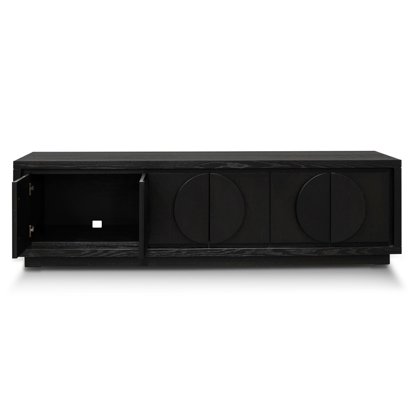 Riley 2m Entertainment TV Unit - Textured Espresso Black