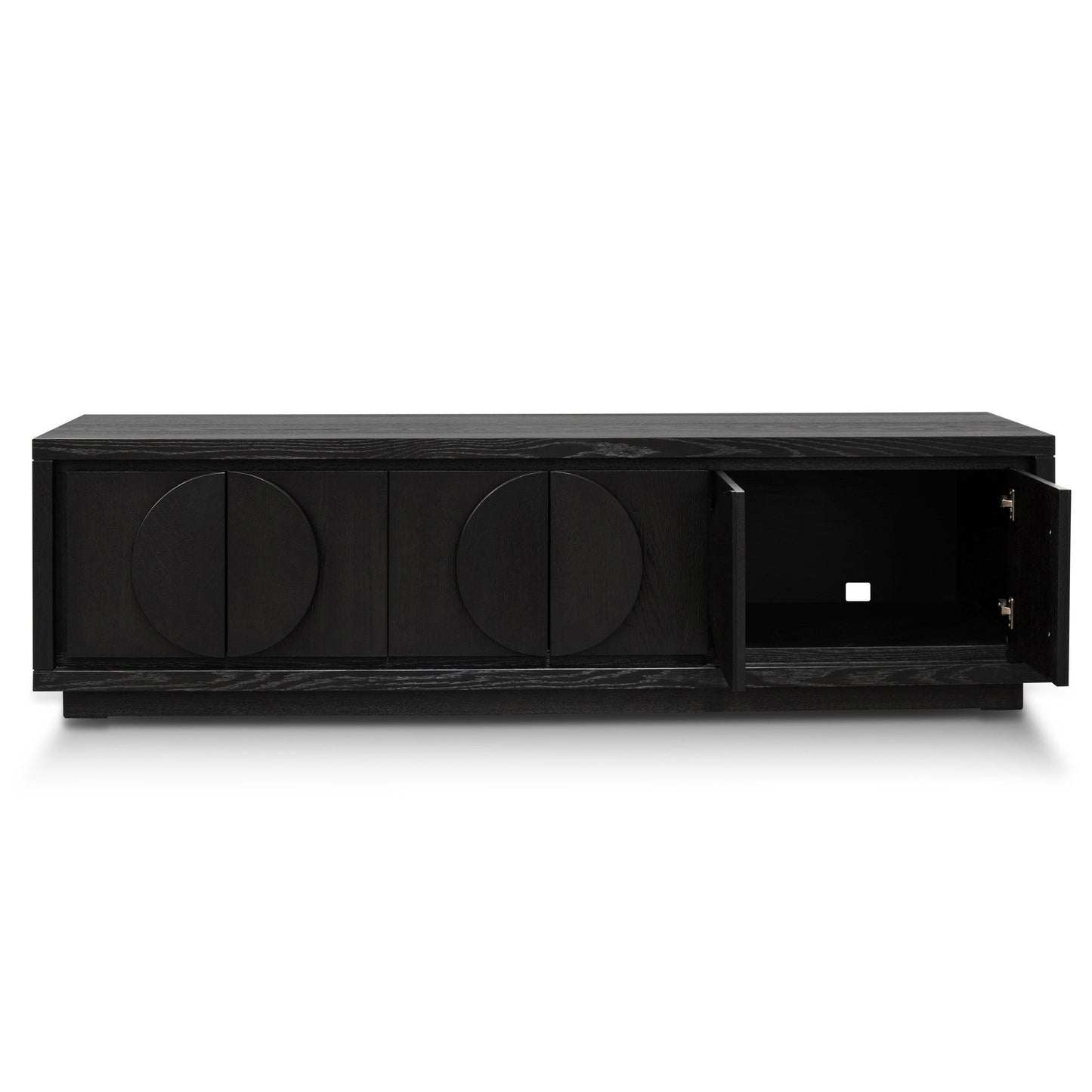 Riley 2m Entertainment TV Unit - Textured Espresso Black