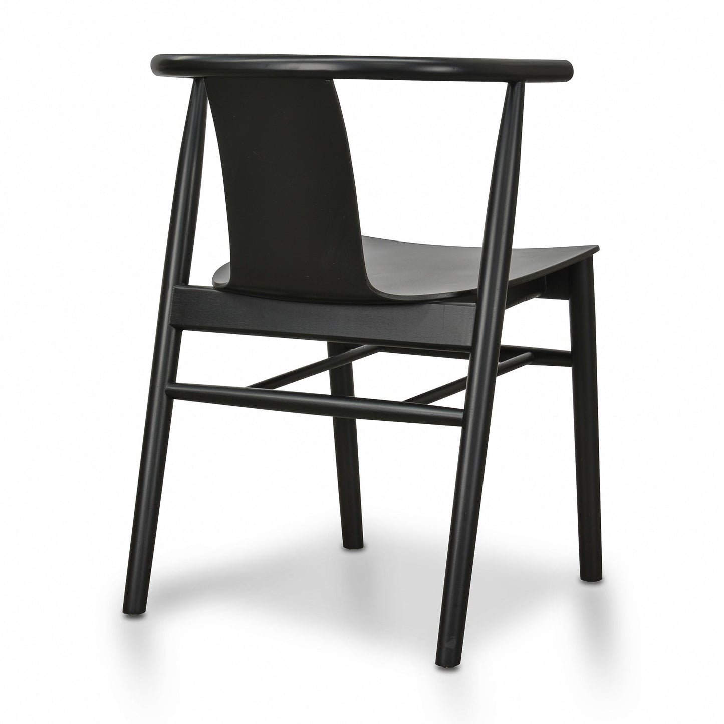 Luna Dining Chairs - Black Shell - Black Seat (Set of 2)
