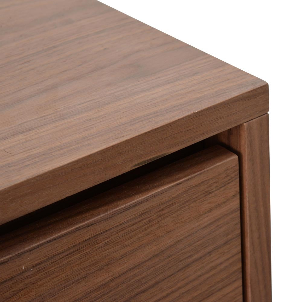 Rae Bedside Table - Walnut