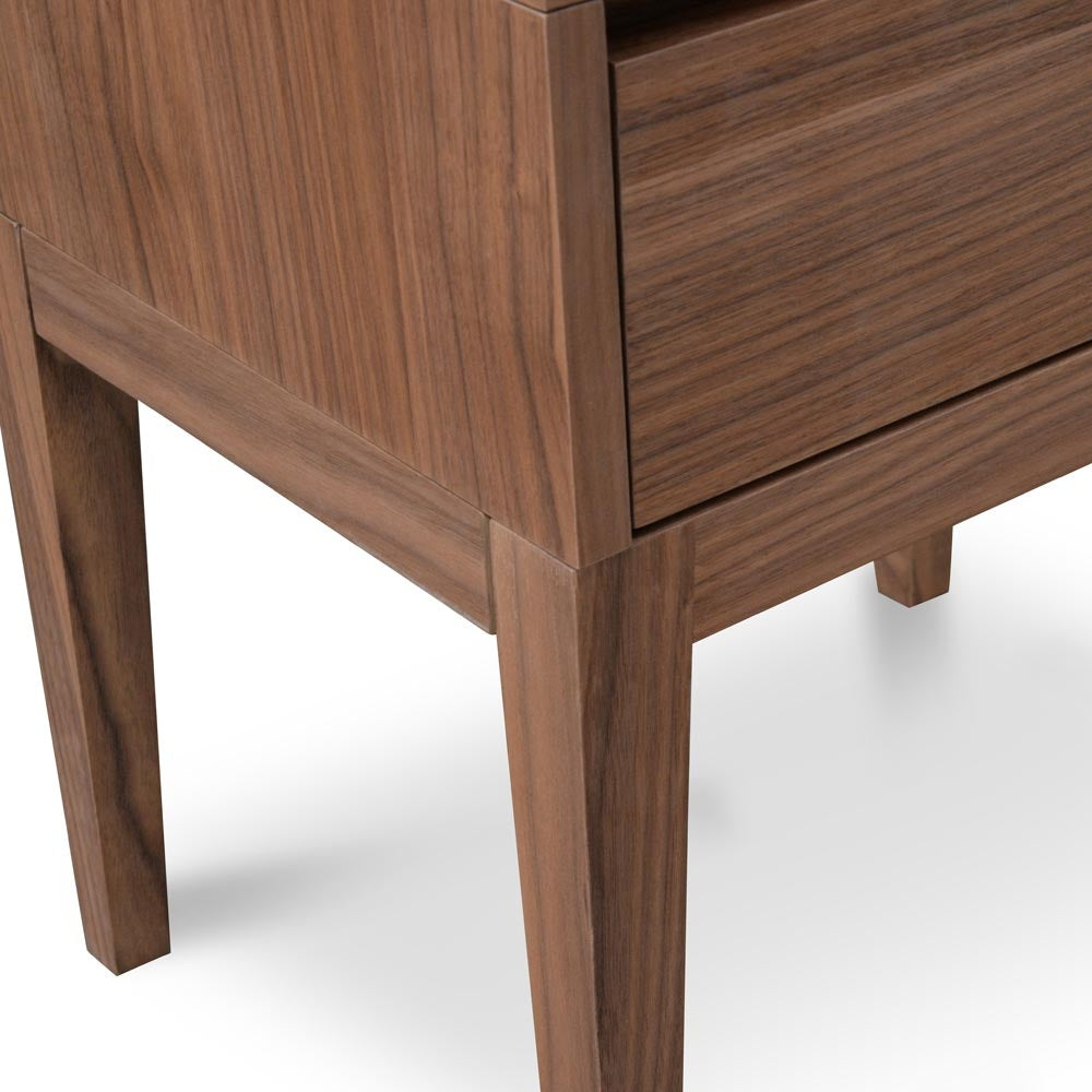 Rae Bedside Table - Walnut
