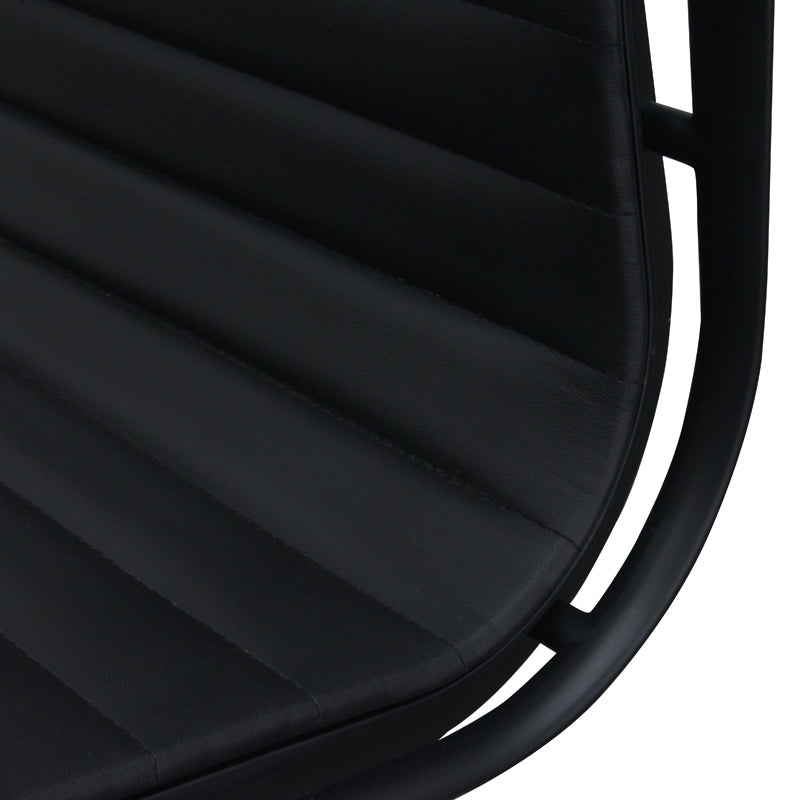 The Simon Leather Office Chair - Full Black