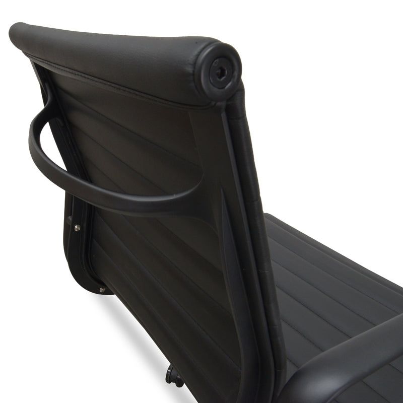 The Simon Leather Office Chair - Full Black