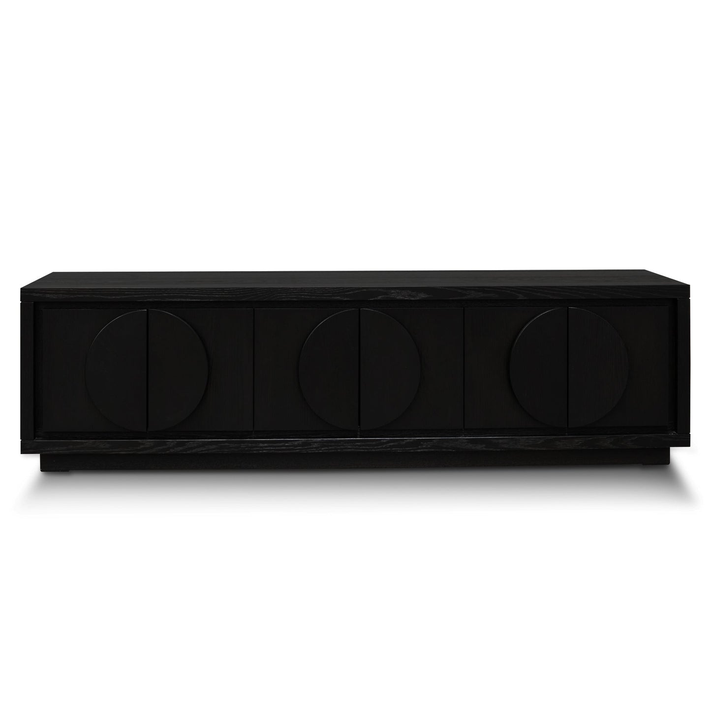 Riley 2m Entertainment TV Unit - Textured Espresso Black