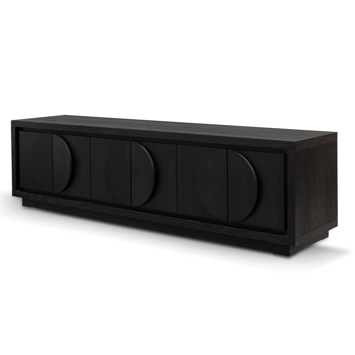 Riley 2m Entertainment TV Unit - Textured Espresso Black