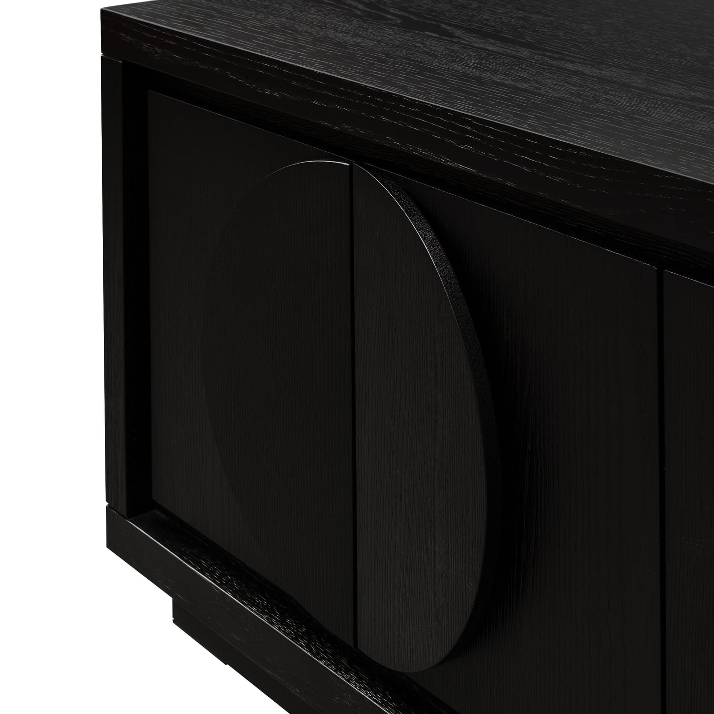 Riley 2m Entertainment TV Unit - Textured Espresso Black
